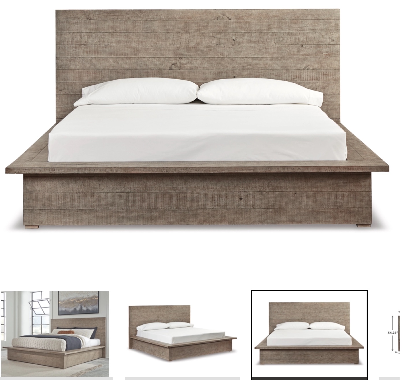 Ashley Langford Furniture Platform Bed & Nights Stands - photo 3