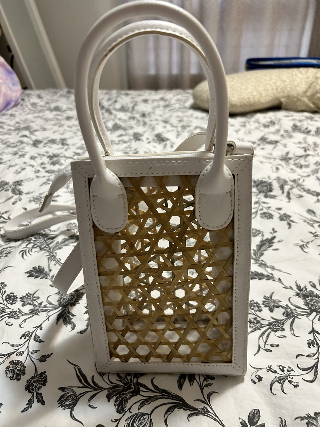 White Woven Bag