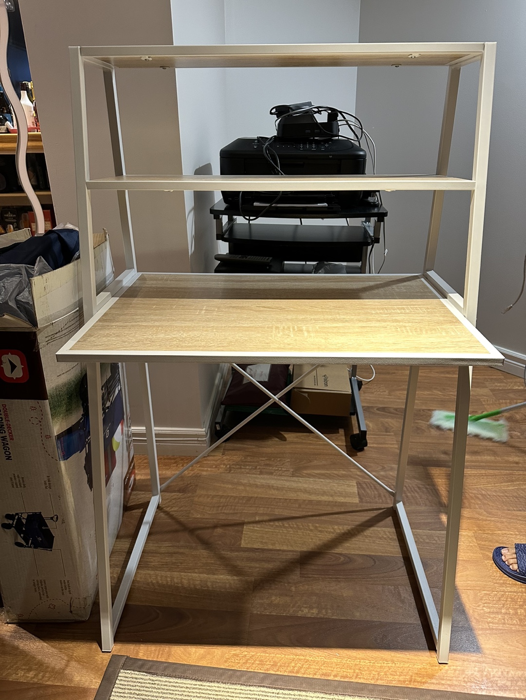 White Desk with Shelves - photo 3