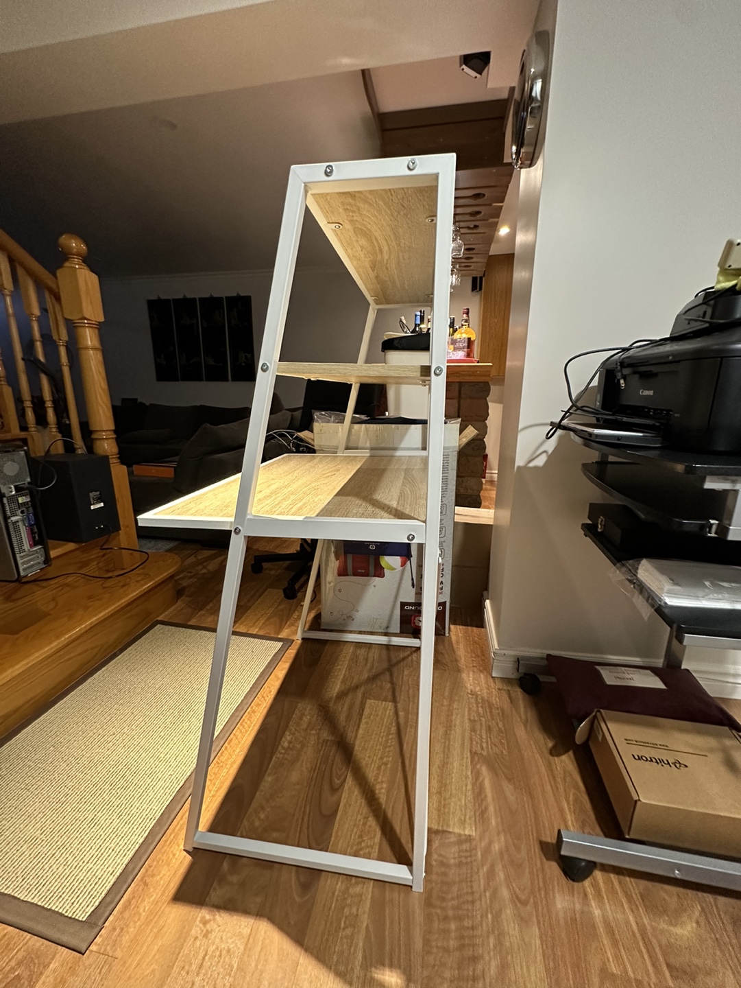 White Desk with Shelves
