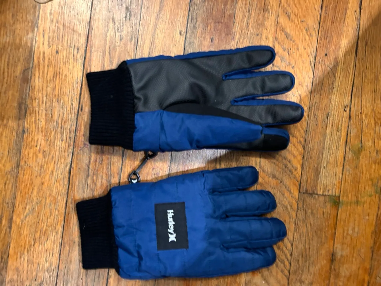 Hurley Mens Blue Winter Gloves thumbnail
