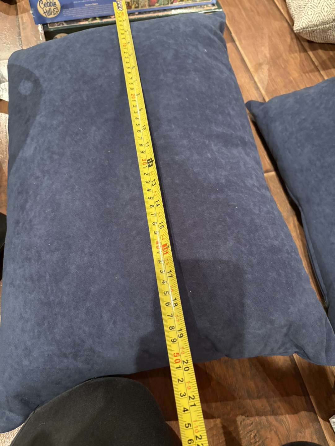Blue Suede Throw Pillows - photo 2