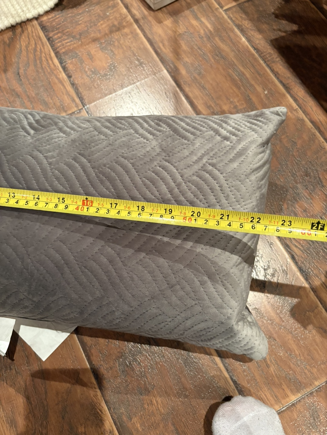 Gray Velvet Pillow - photo 3