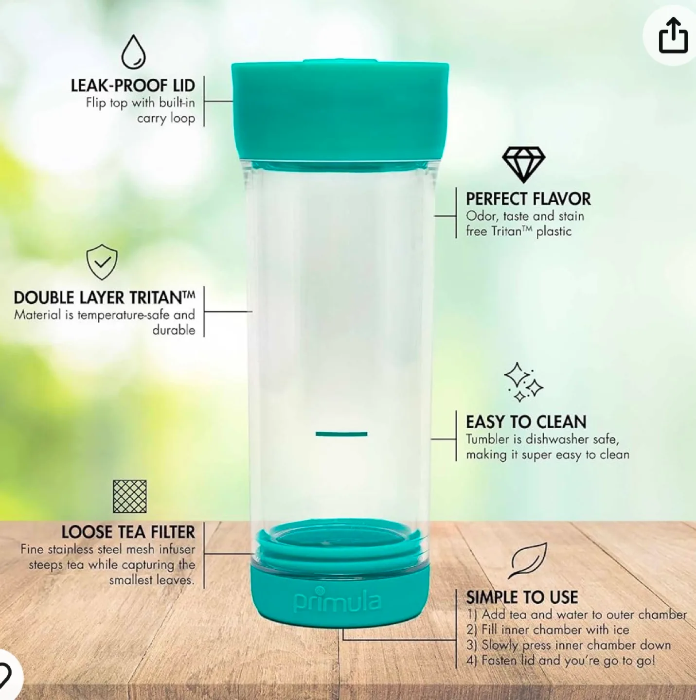 Brand new Primula Iced Tea Maker Press & Go image indicator(4)