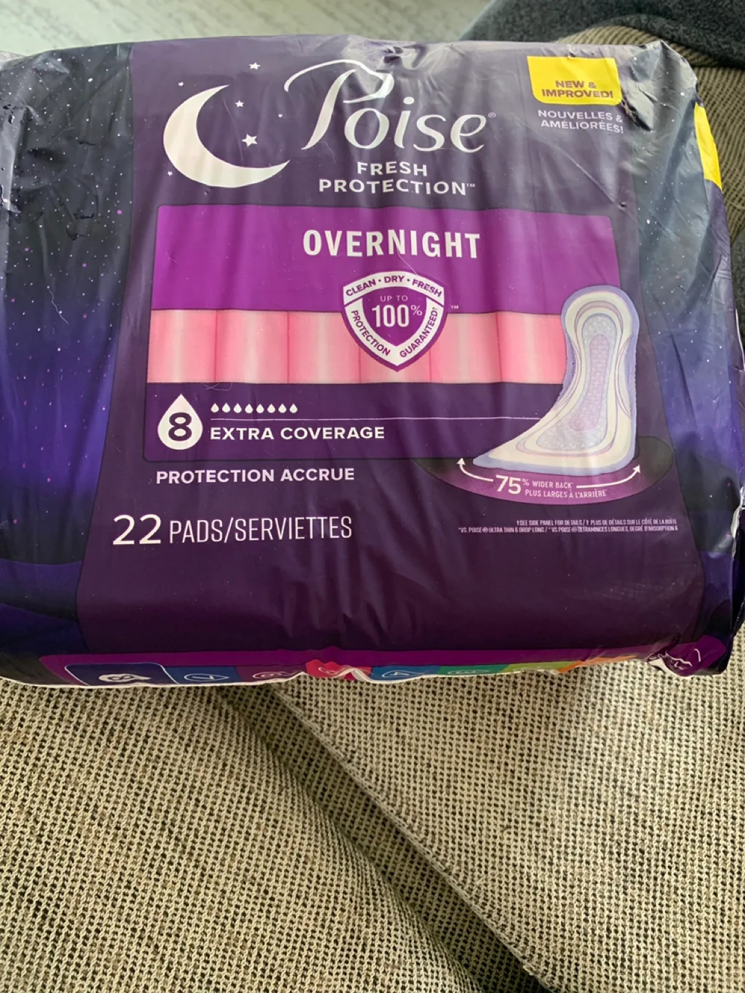 Poise Overnight Pads - Fresh Protection