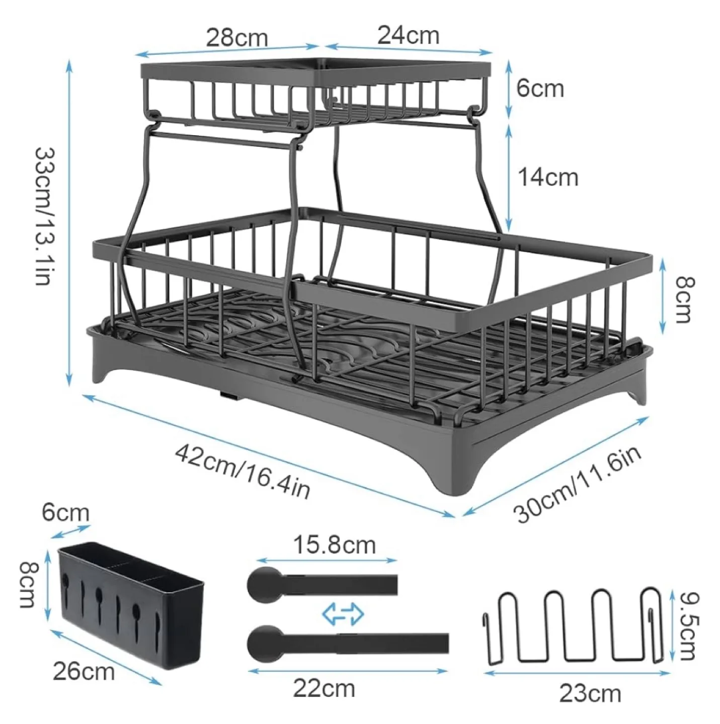 Two-Tier Dish Drying Rack image indicator(4)