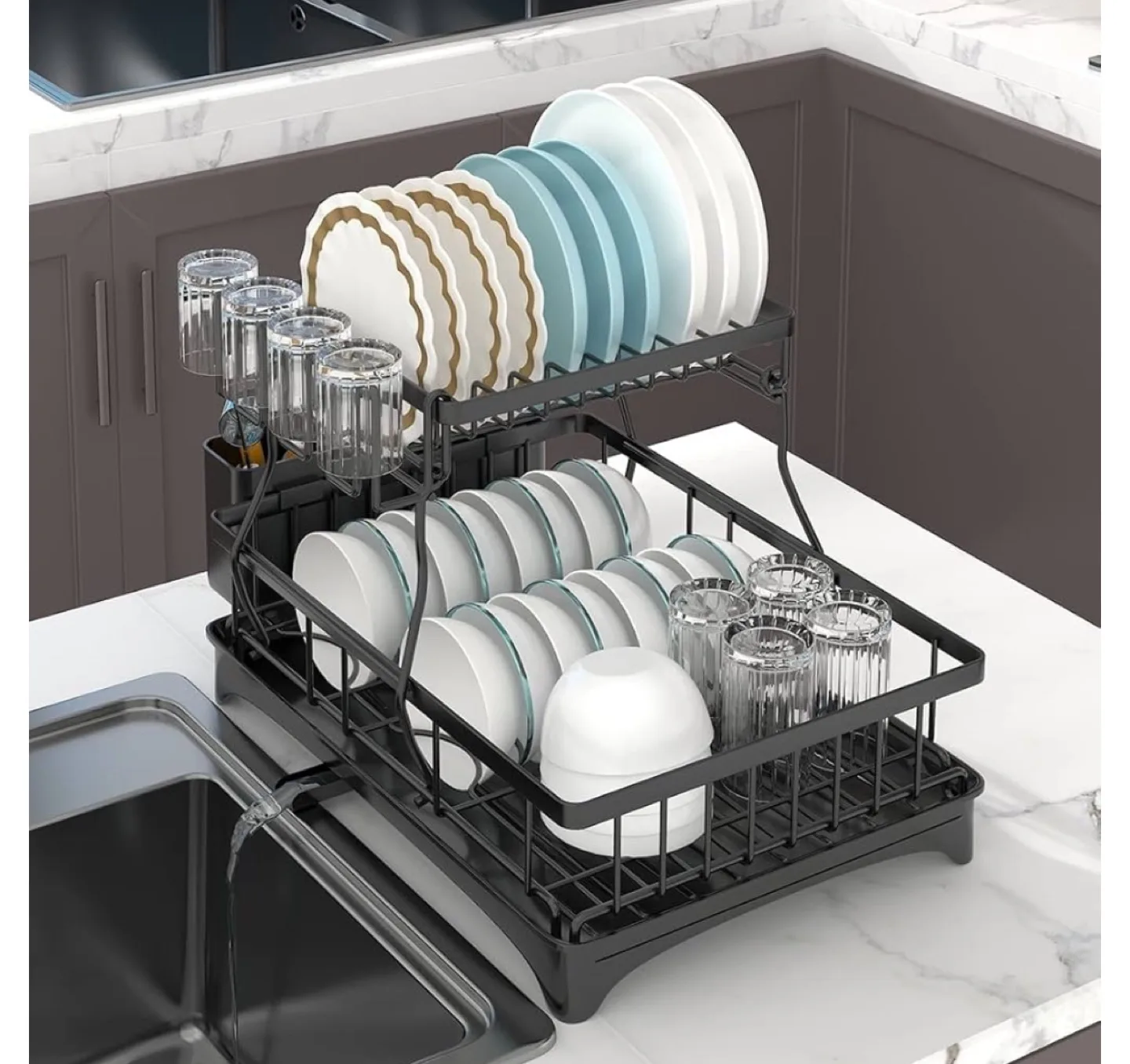 Two-Tier Dish Drying Rack image indicator(3)