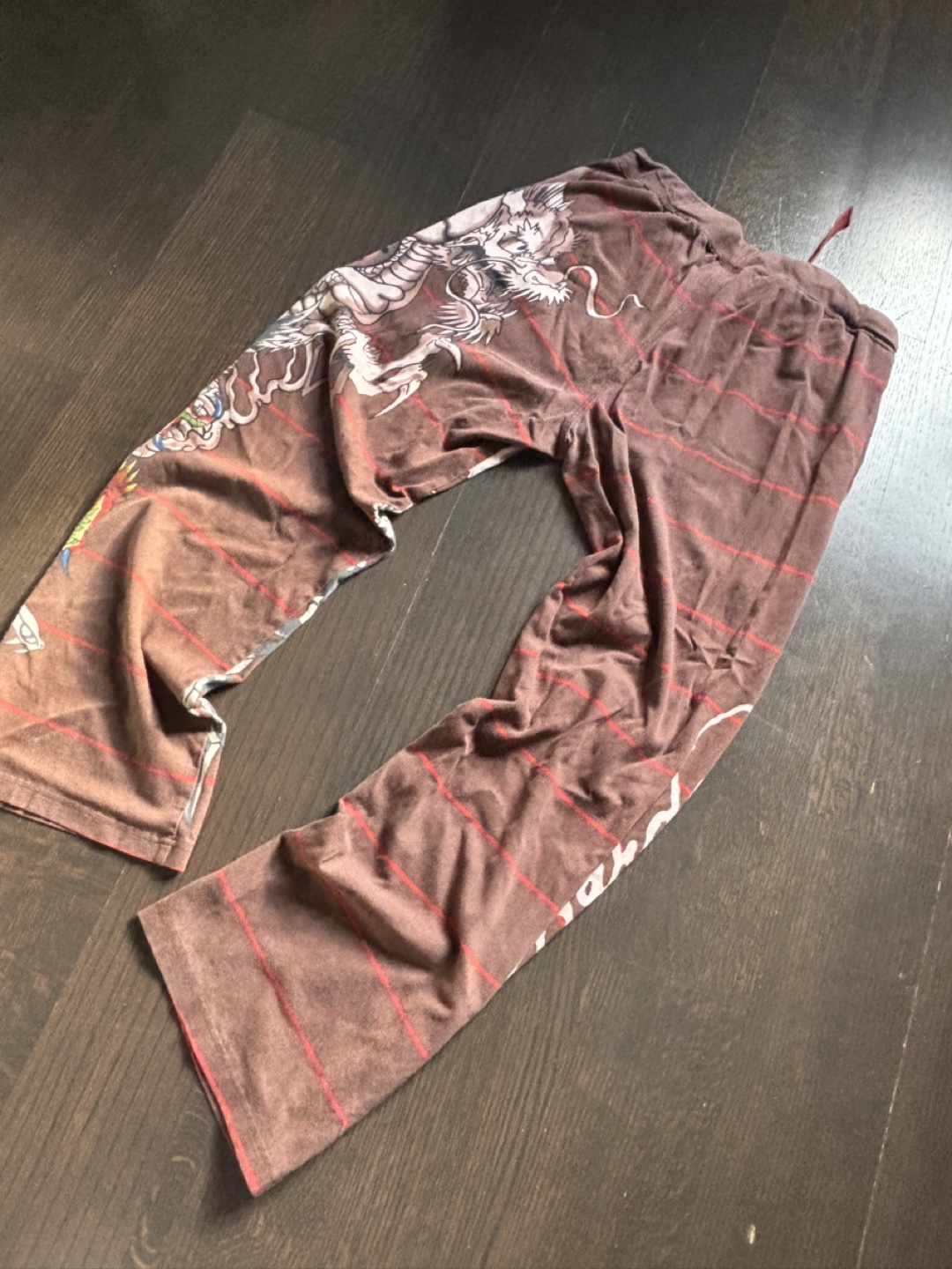 Ed Hardy Men's Dragon Print Sweatpants Size M - photo 3