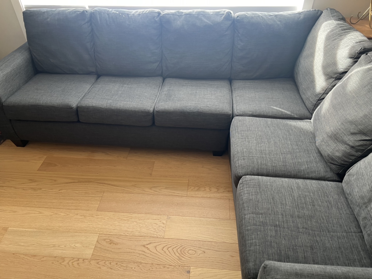 Slate Grey Sectional Sofa Nearly New