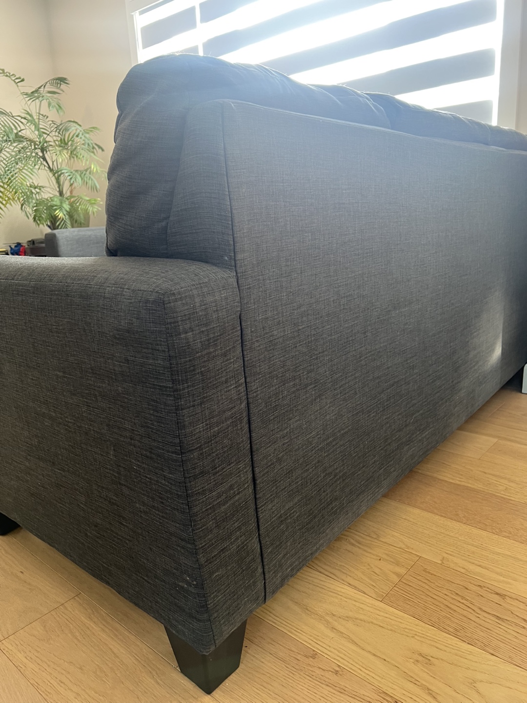 Slate Grey Sectional Sofa Nearly New - photo 3