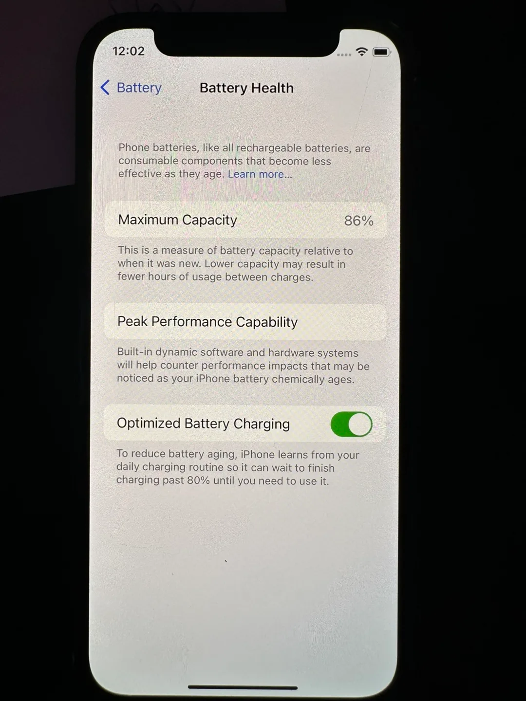 iPhone 12 Mini Black 64GB - Battery Health 86% - Scratched image indicator(5)