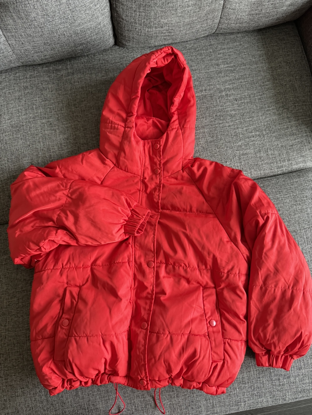 Forever 21 Red Puffer Jacket