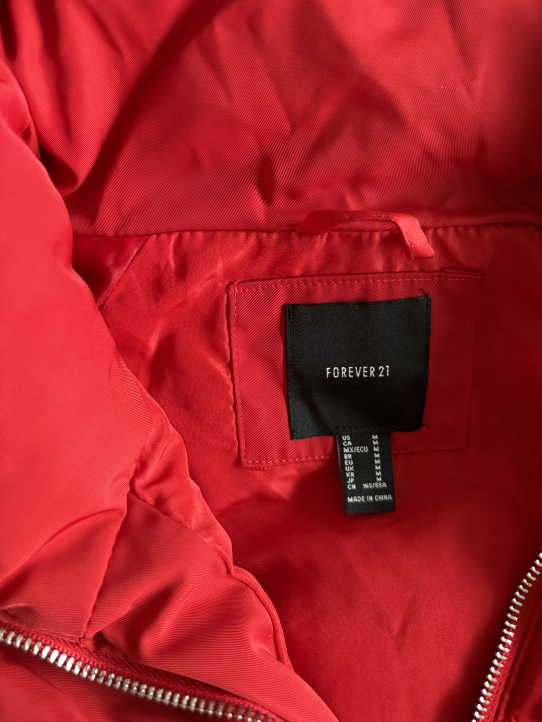 Forever 21 Red Puffer Jacket - photo 3