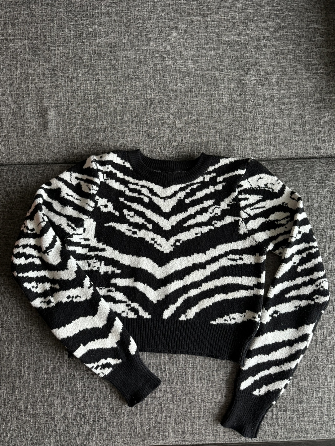 Forever 21 Zebra Print Sweater