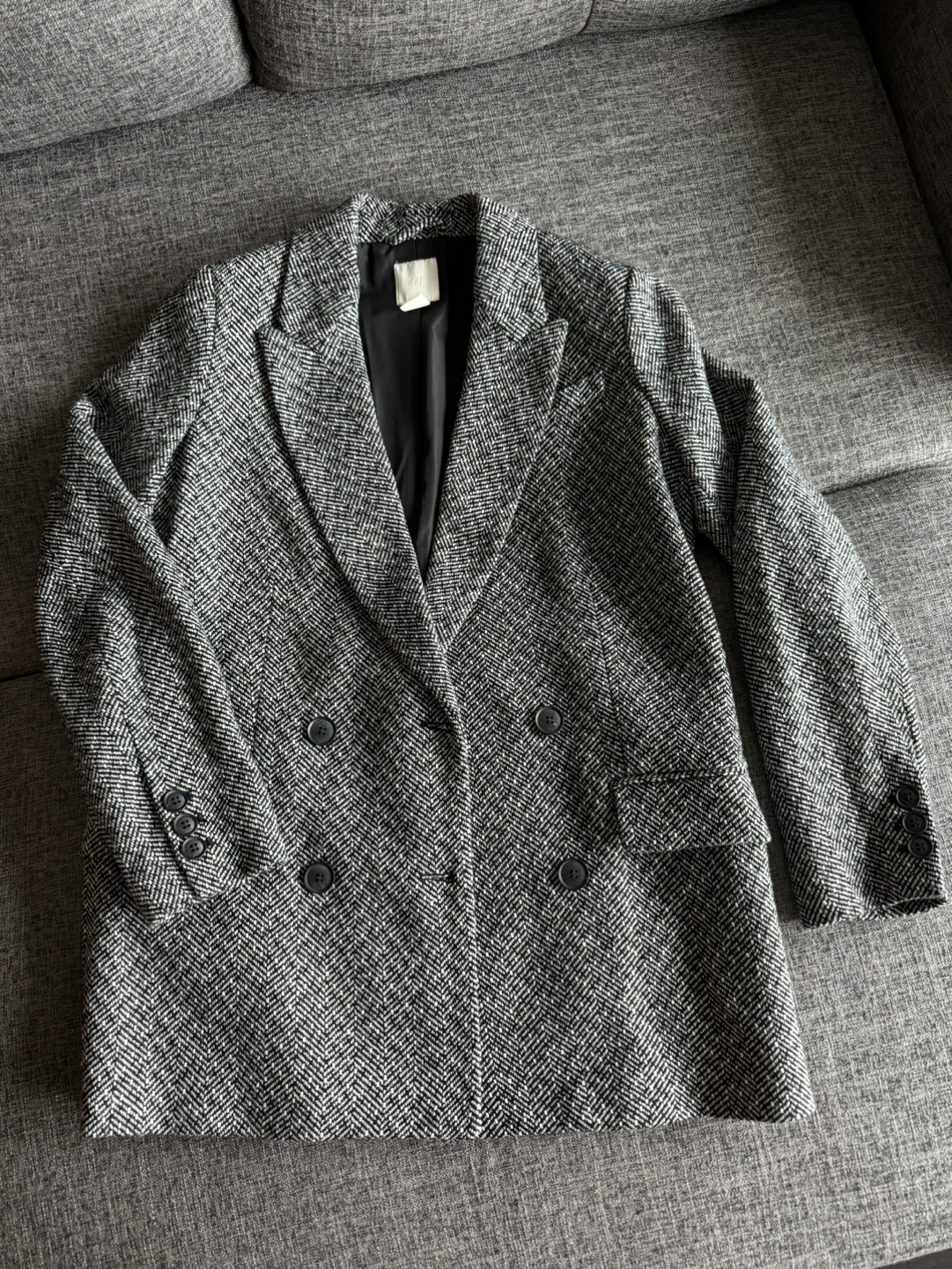H&M Black and White Blazer
