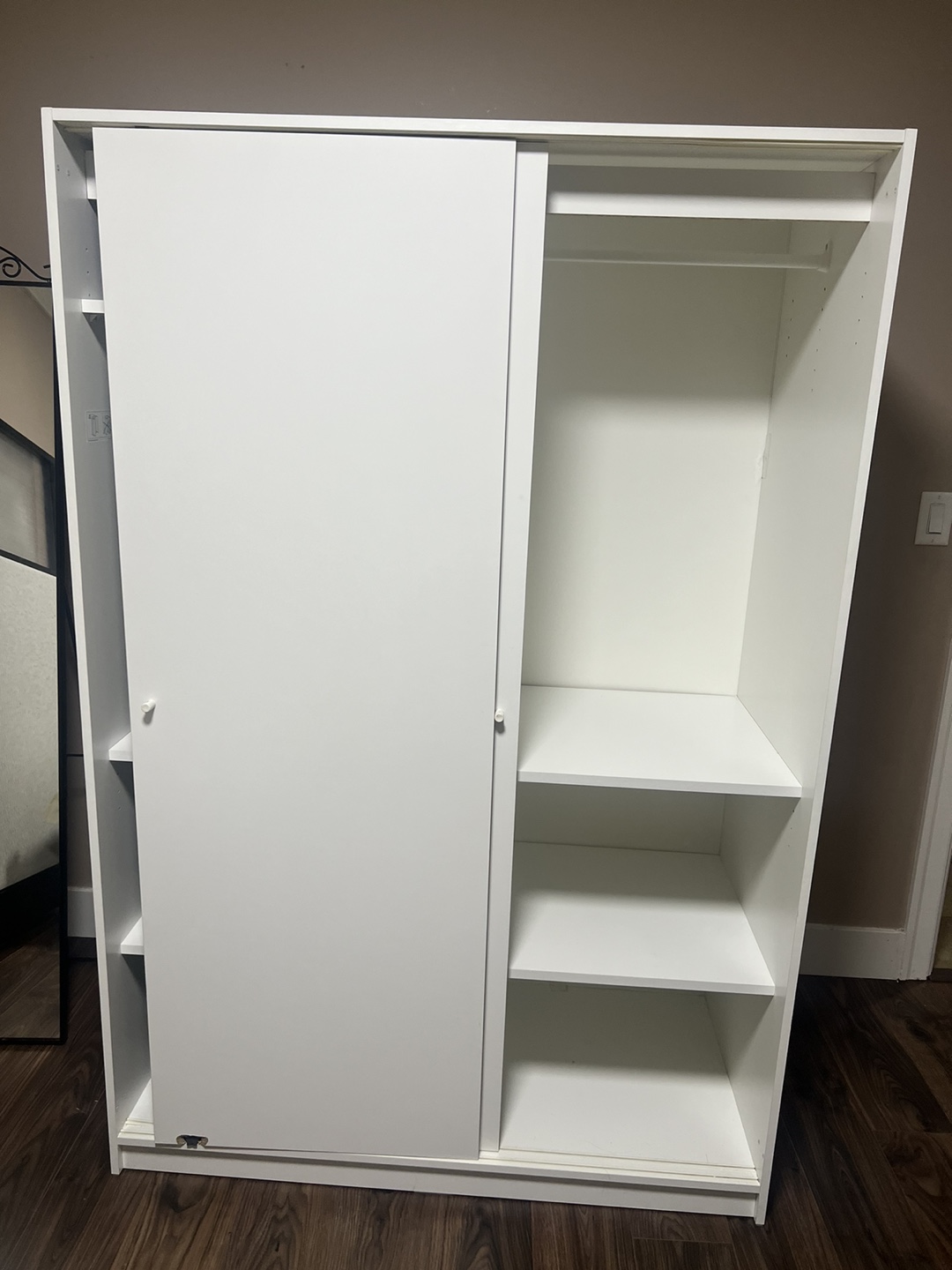 White Sliding Door Closet