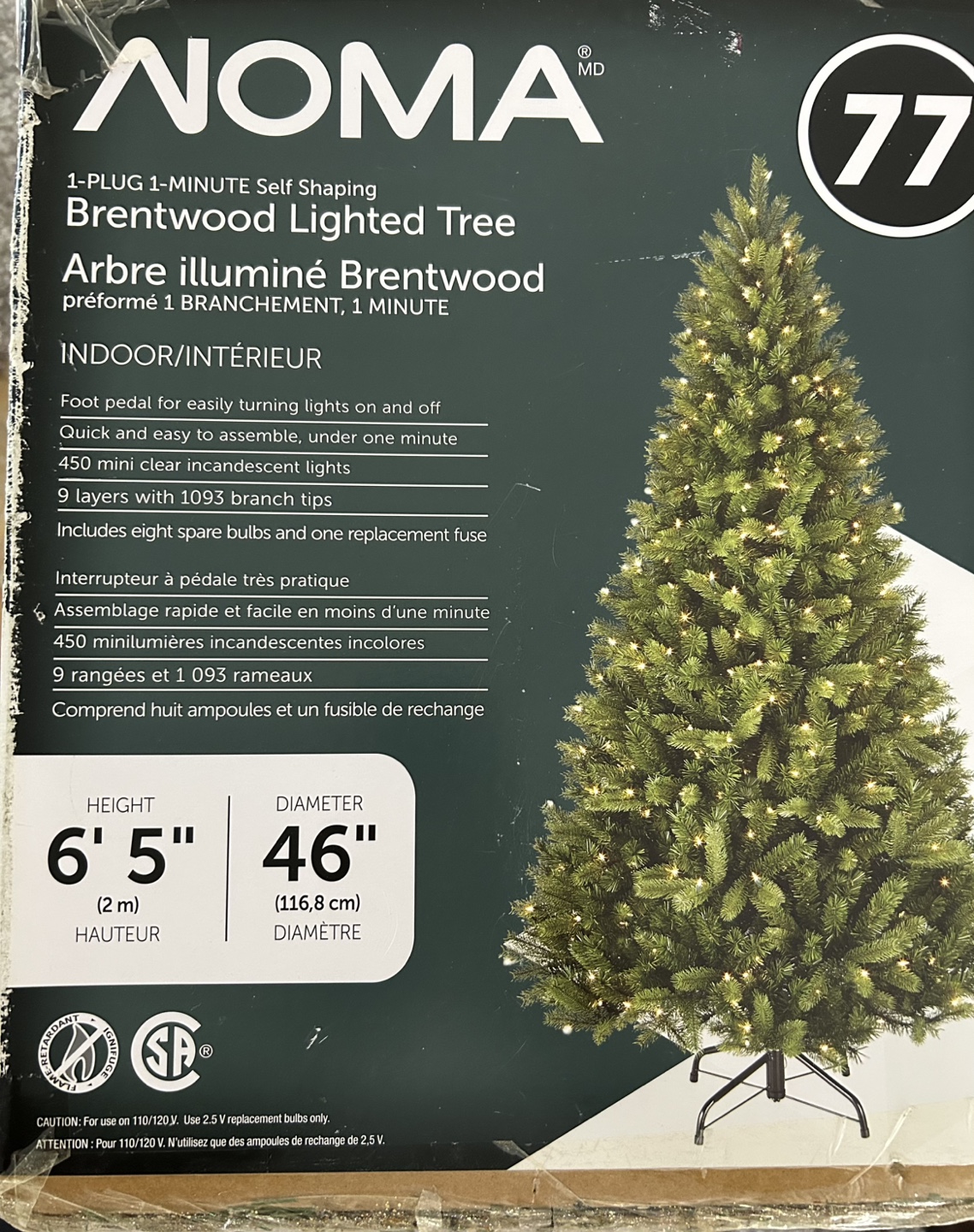 Pre-lit Christmas Tree-6.5 ft - photo 5