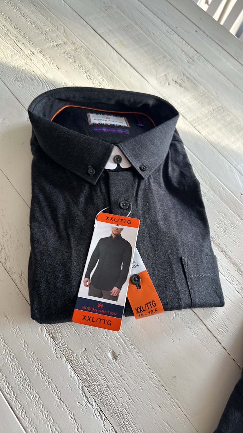 Modern Ambition Men's Long Sleeve Button Up Shirt - Size XXL/TTG