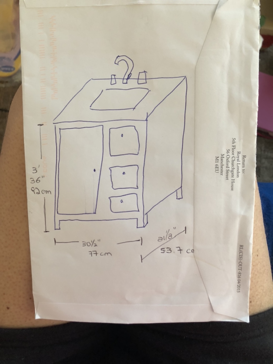 Bathroom / Utility room Vanity with Sink - photo 2