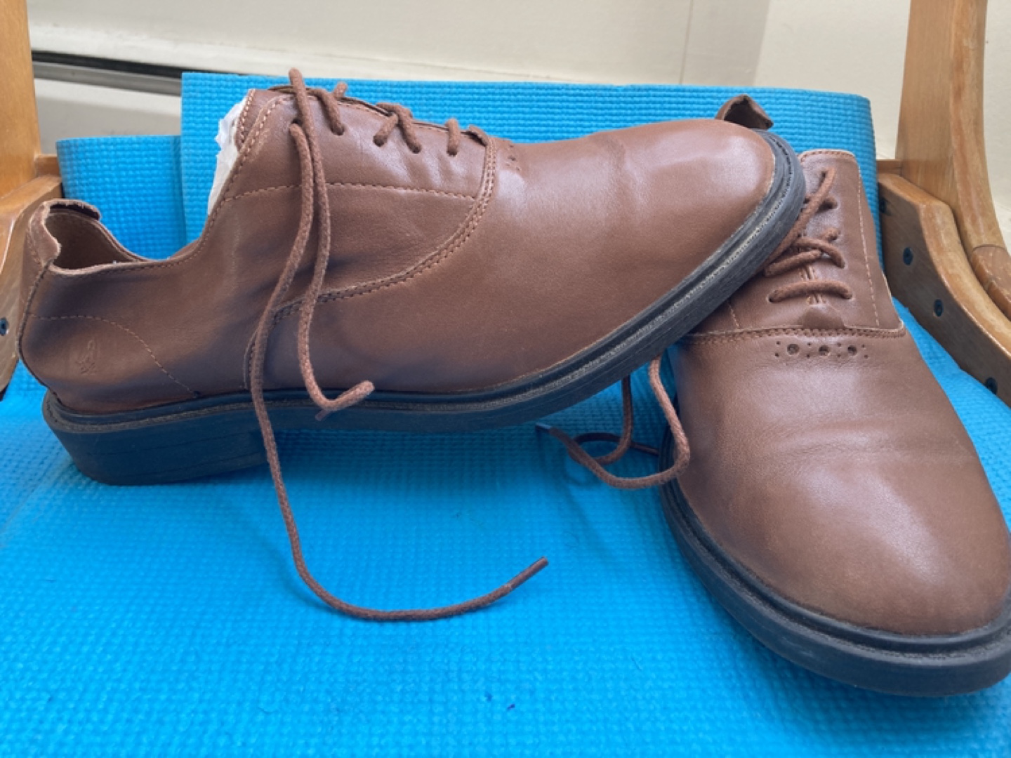Hush Puppies Men's Brown Leather Shoes( US-10) - photo 2