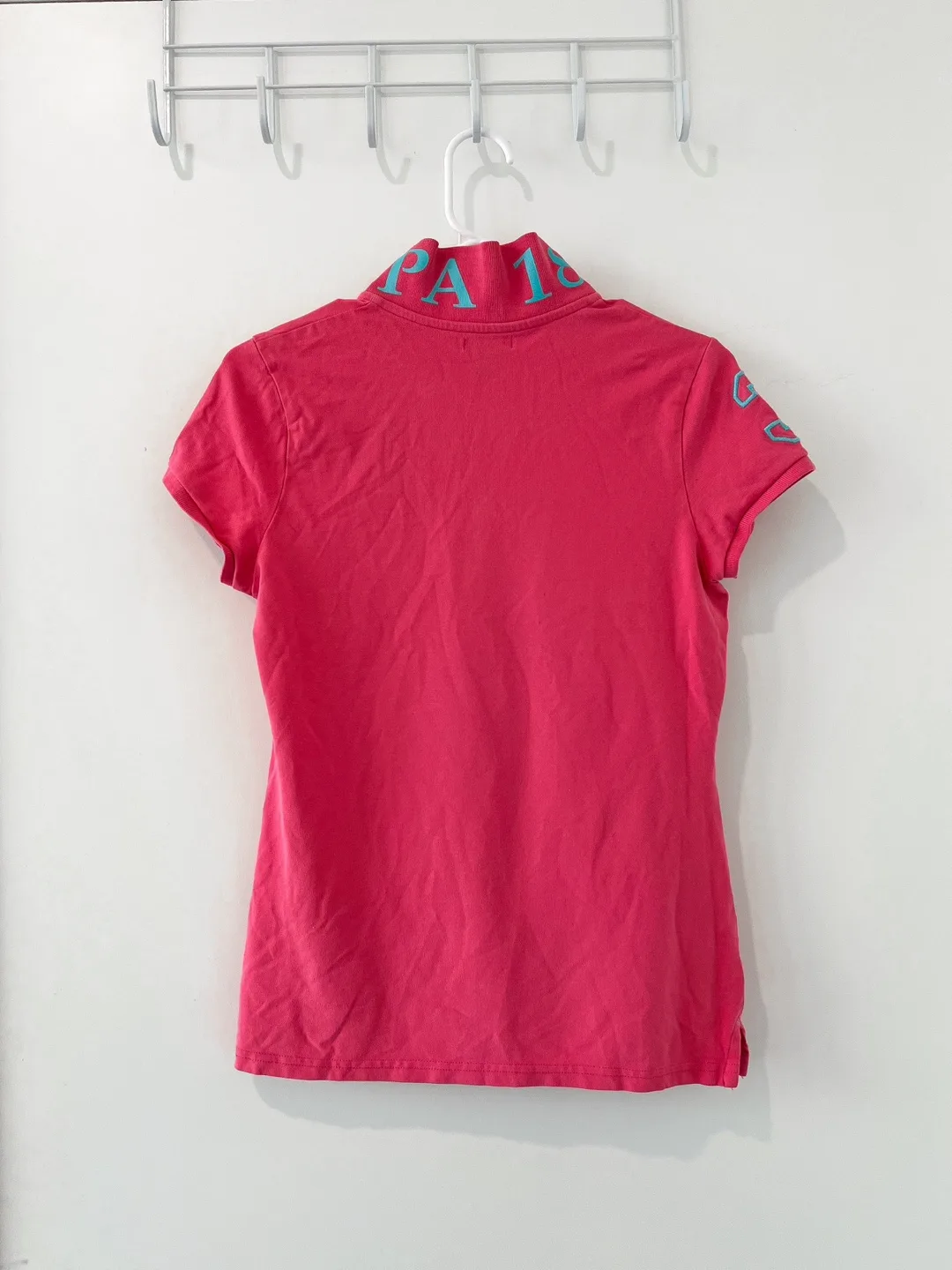 U.S. Polo Assn. 1890 Vintage Pink Polo Shirt Size M image indicator(7)