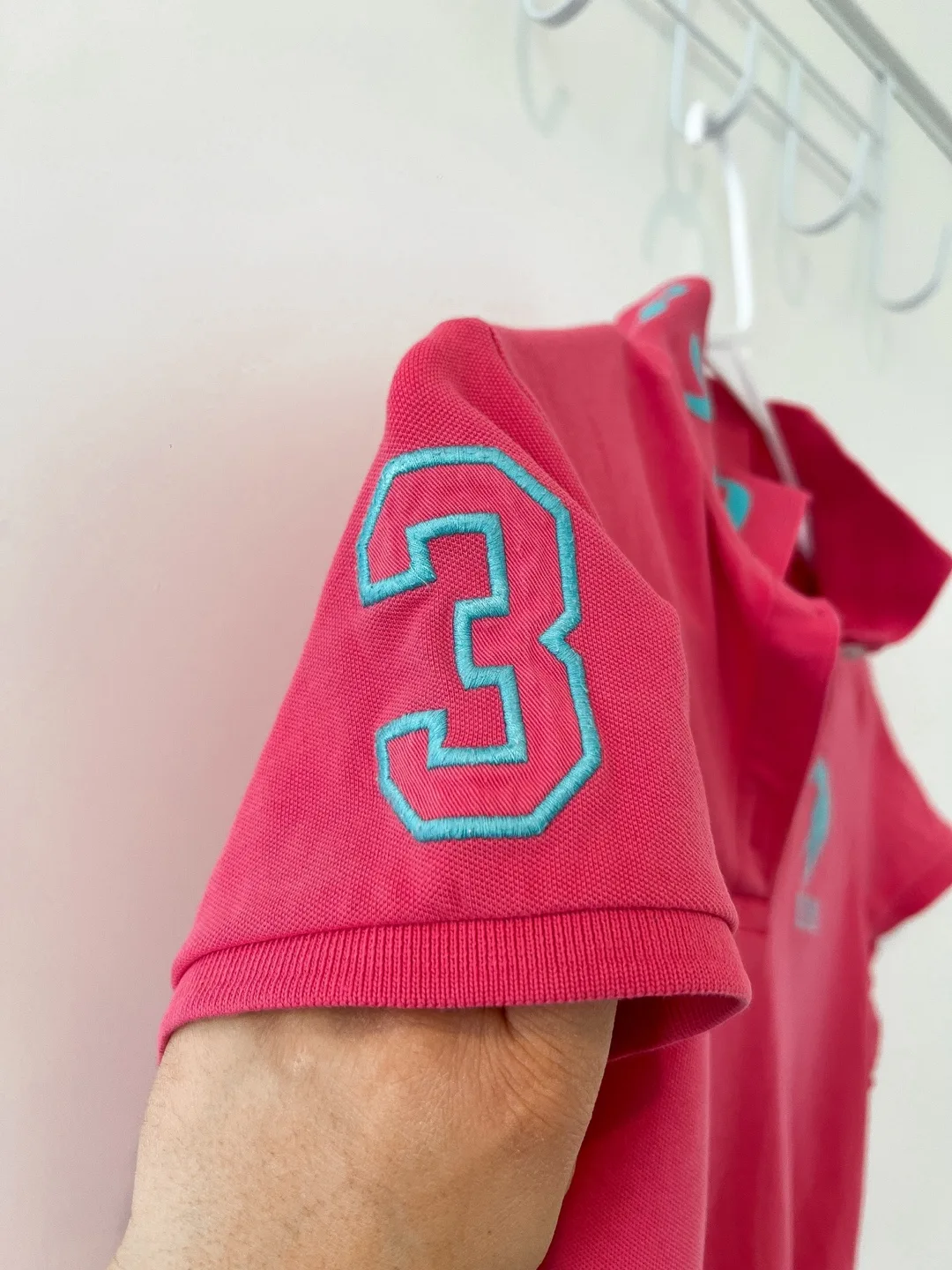 U.S. Polo Assn. 1890 Vintage Pink Polo Shirt Size M image indicator(6)