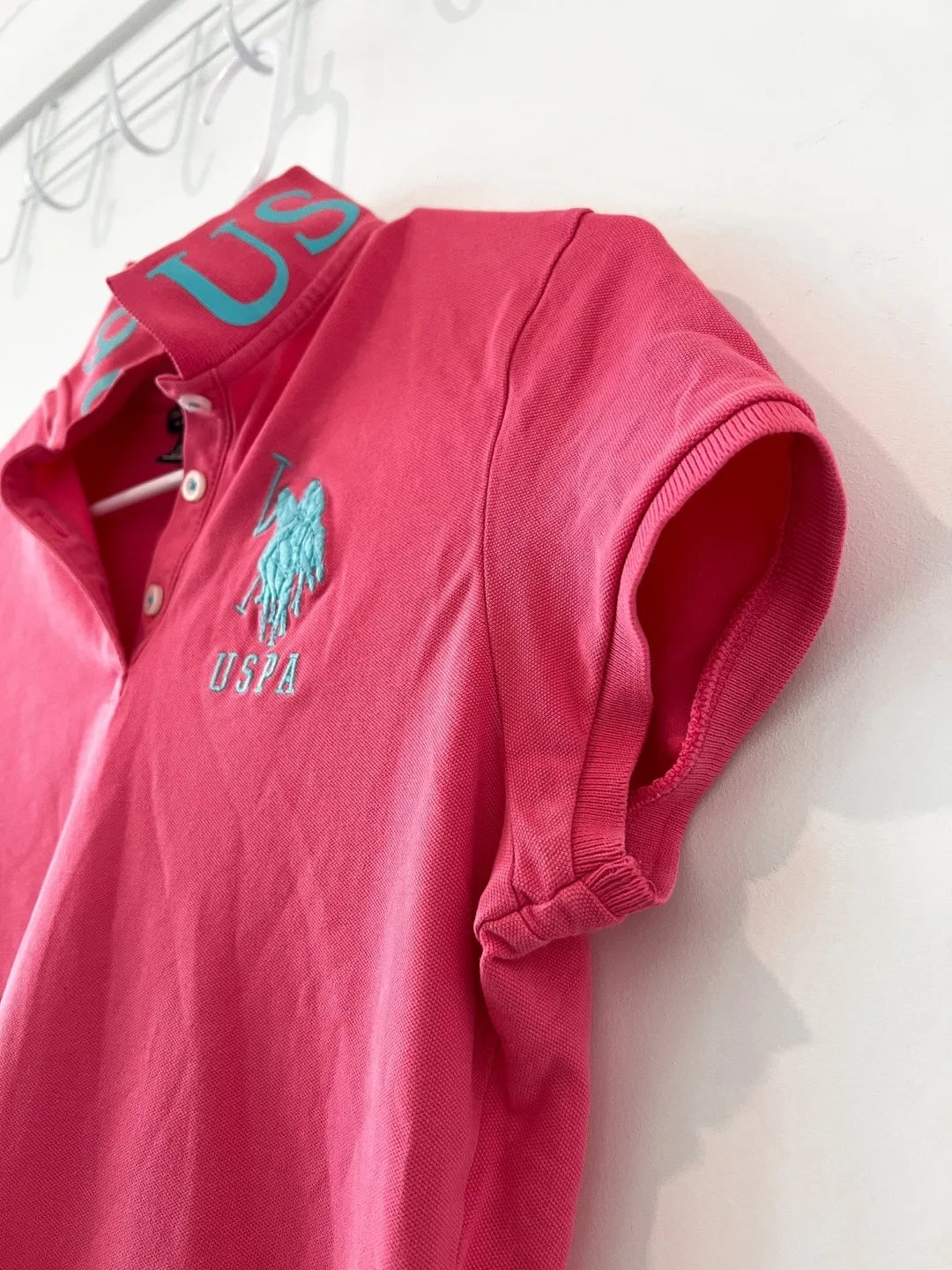 U.S. Polo Assn. 1890 Vintage Pink Polo Shirt Size M image indicator(8)