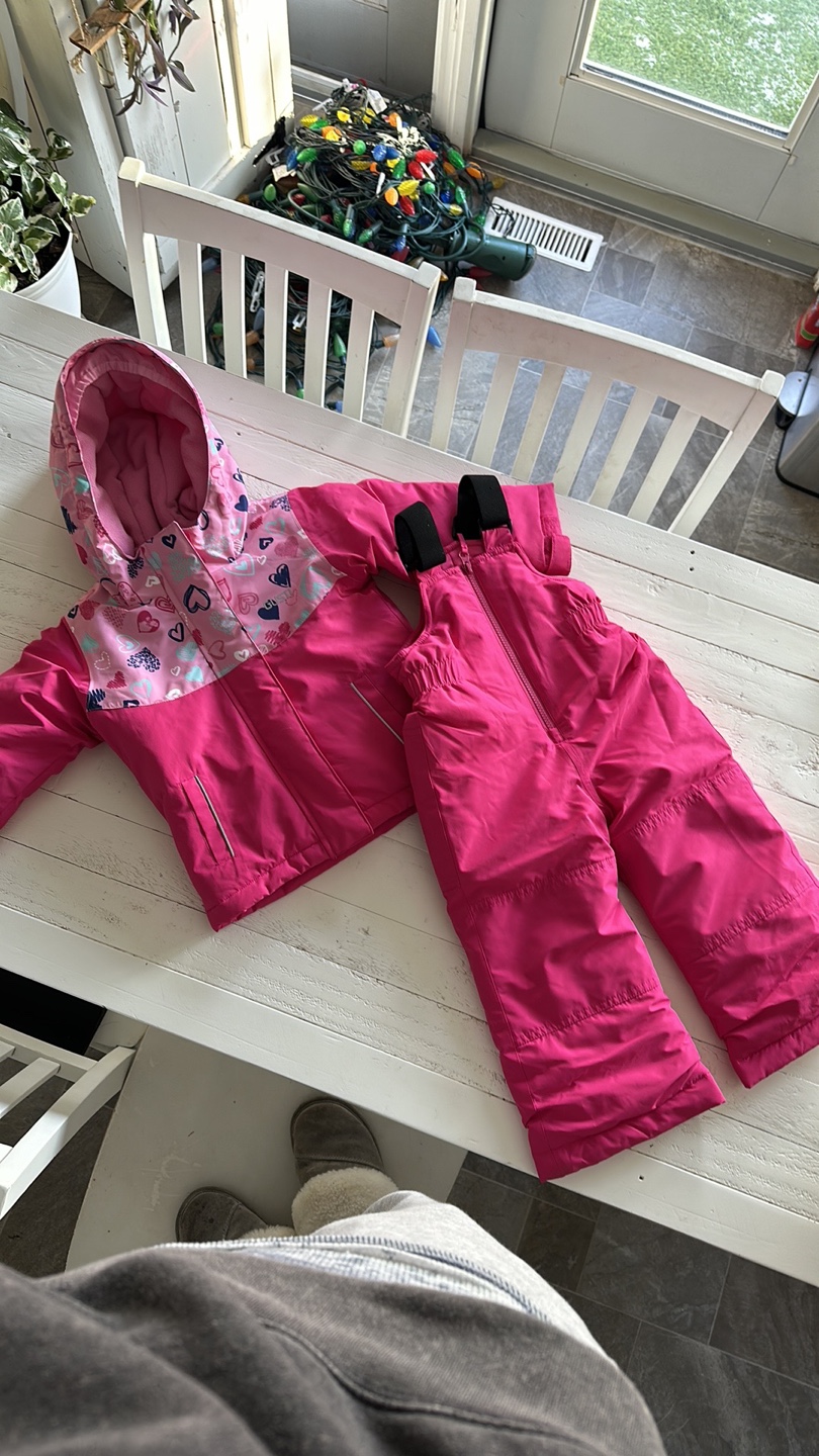 Pink Kids' winter snow suit 2T