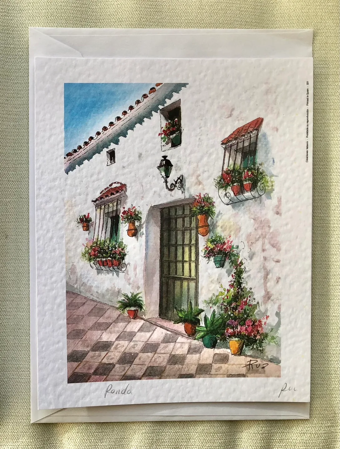 TWO COLOR LITHOGRAPHS OF RONDA SPAIN: THE OLD BRIDGE image indicator(4)