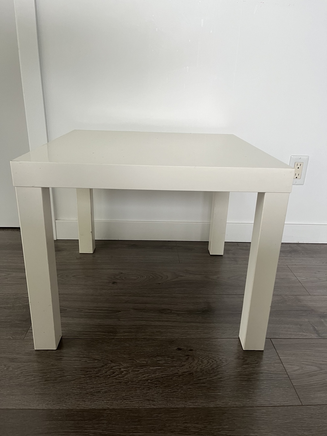 White Square End Table - photo 3