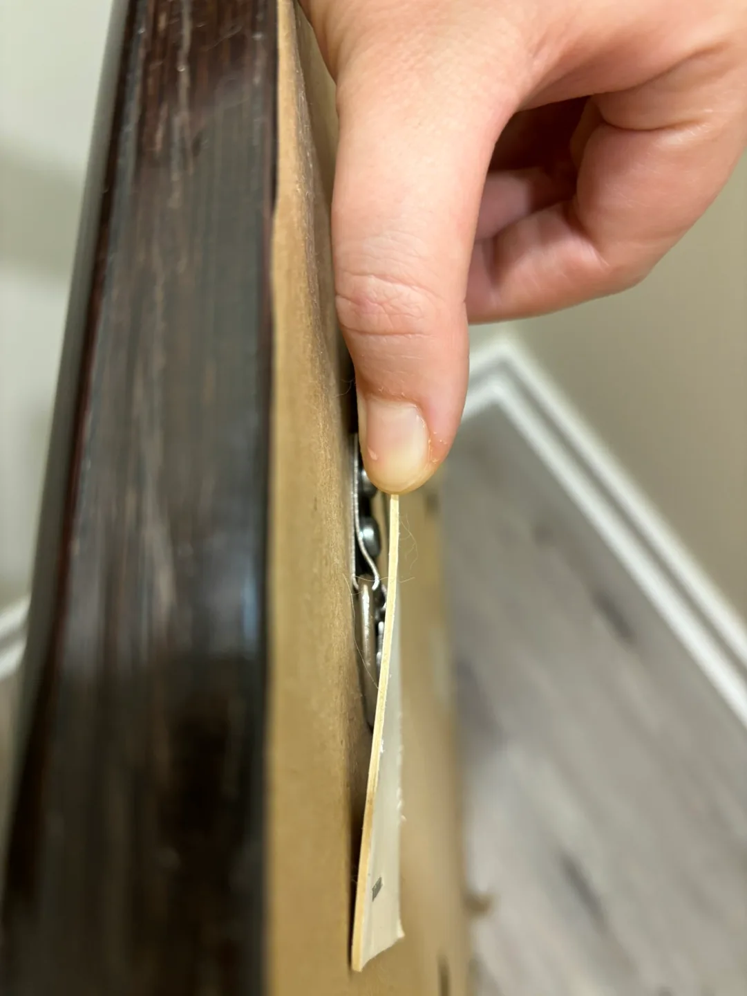 Large Black Wood Framed Mirror image indicator(5)