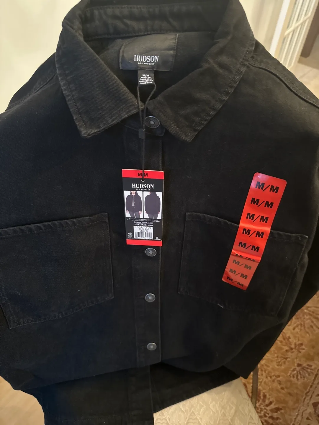 Hudson Jeans Black Denim Jacket image indicator(2)