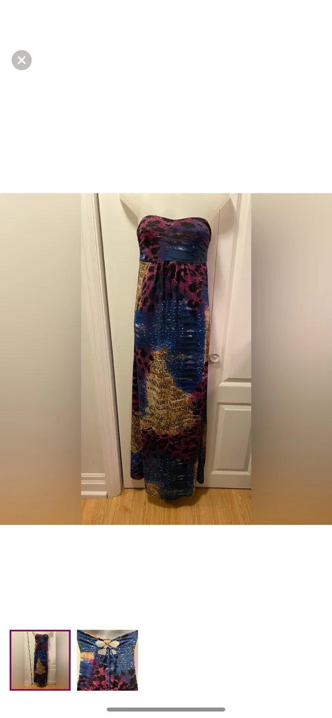 #freecycle Strapless mermaid maxi dress thumbnail