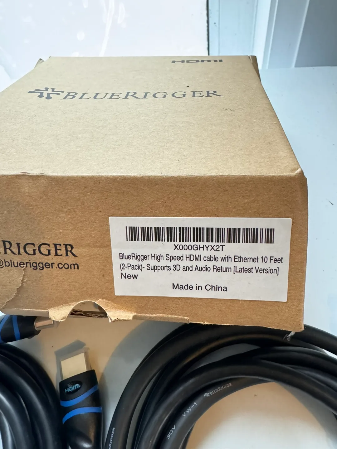 Bluerigger High Speed HDMI Cable with Ethernet 10 Feet (2-Pack) image indicator(2)