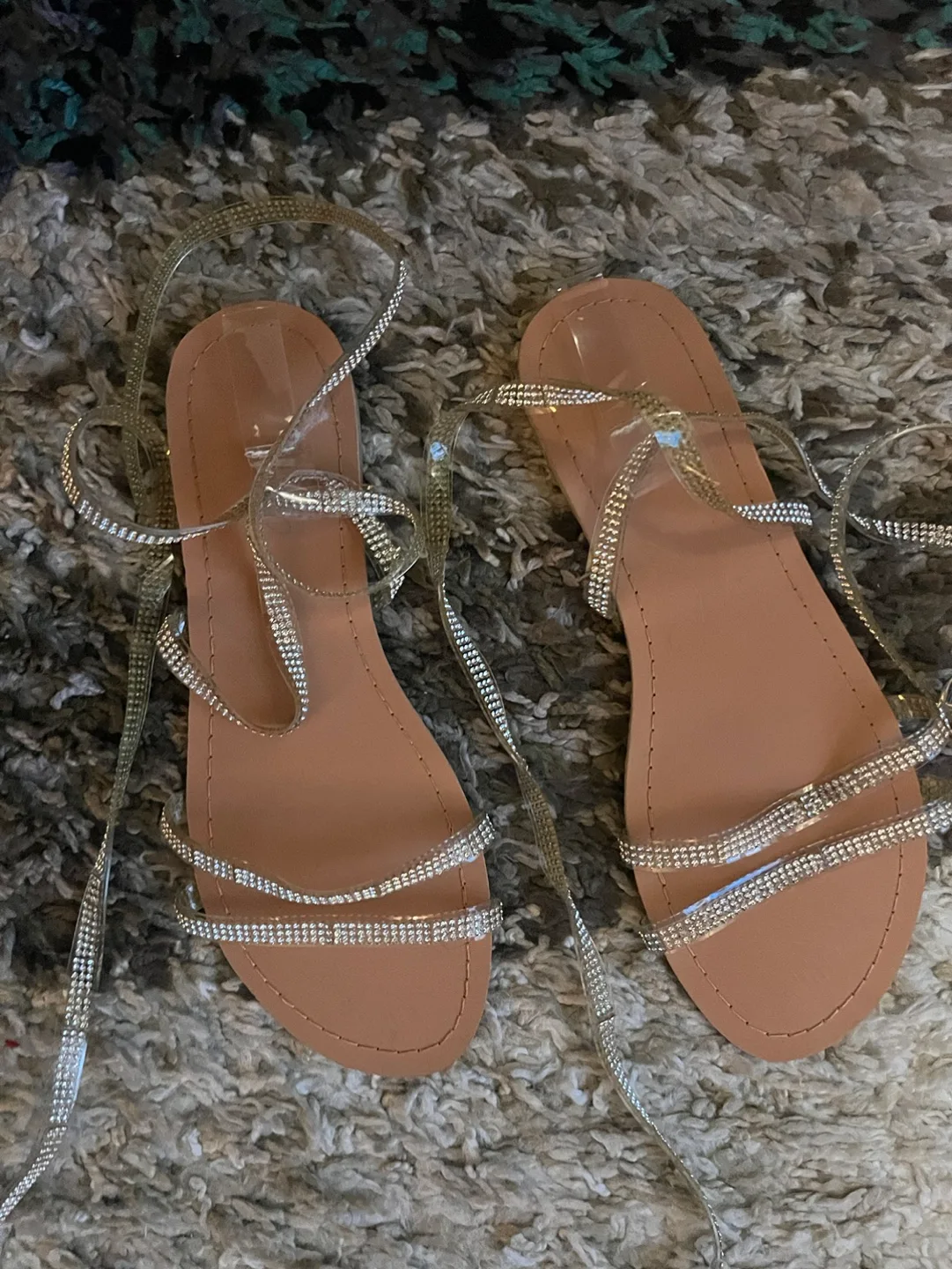 Rhinestone Gladiator Sandals image indicator(2)