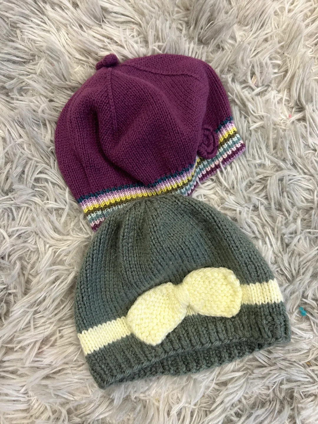Two Knitted Hats  #freecycle thumbnail