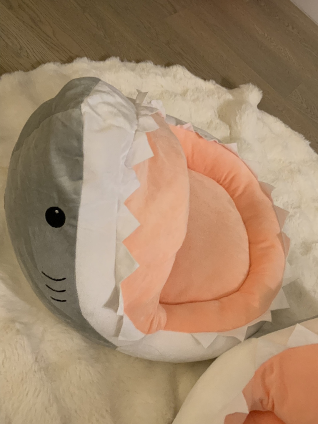 Gray Shark Plush Chair - photo 3