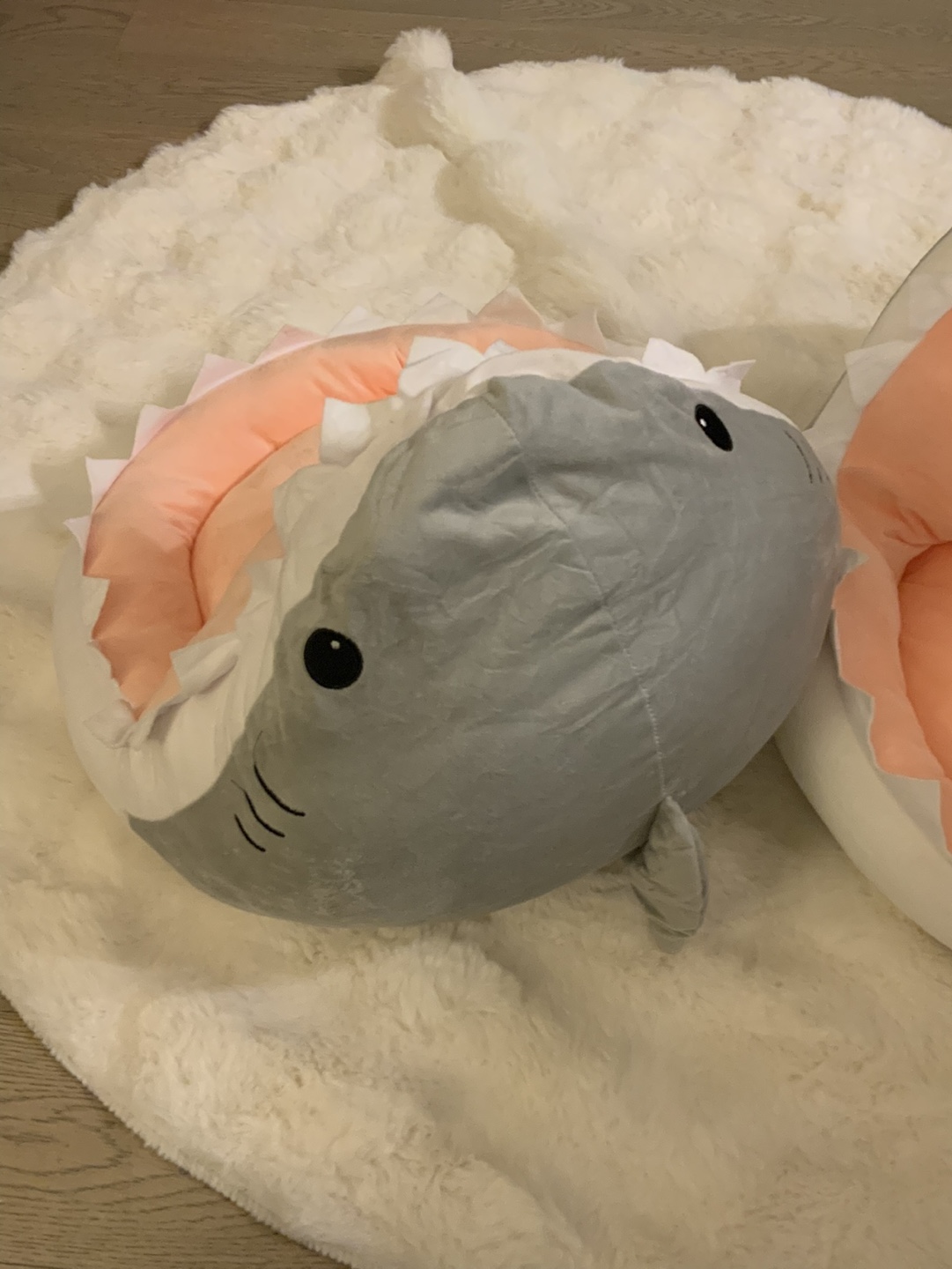 Gray Shark Plush Chair - photo 4