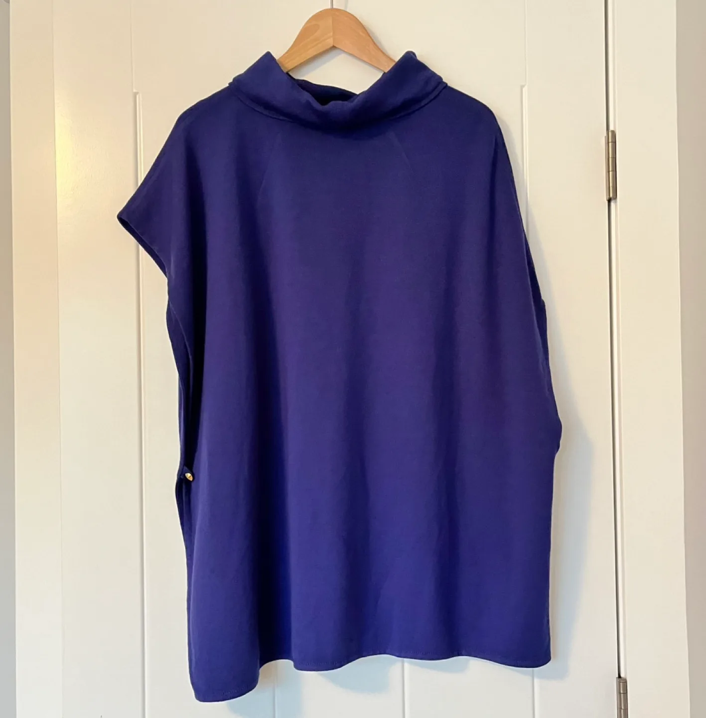 St. John Wool Rayon Oversized Shrug Coatigan Poncho Wrap P/S image indicator(7)