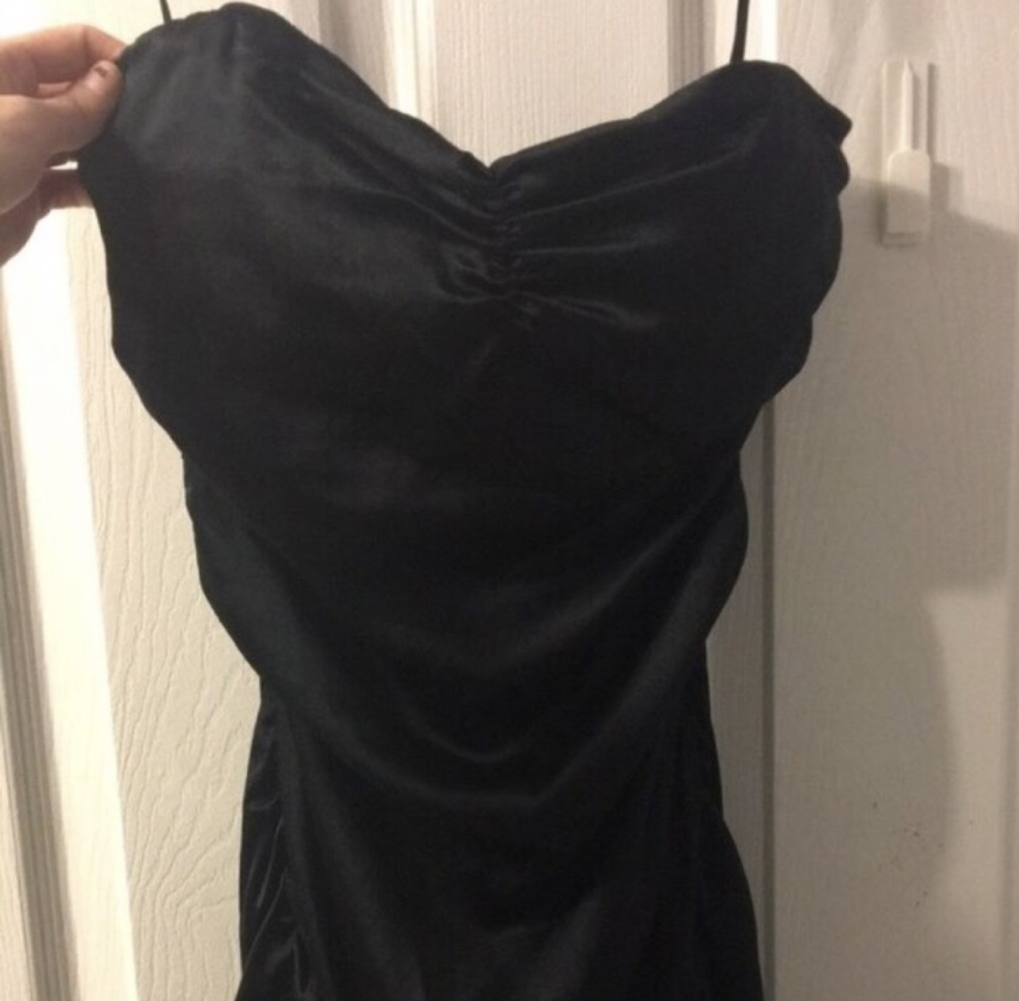 Express Black Strapless Mini Dress