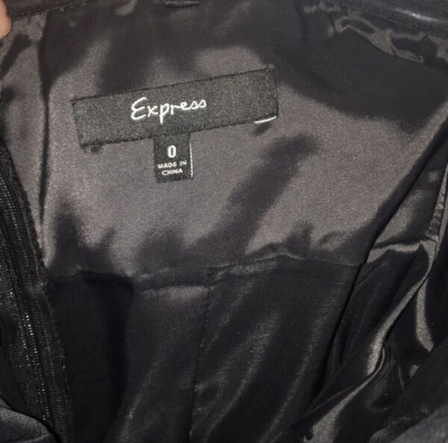 Express Black Strapless Mini Dress - photo 3