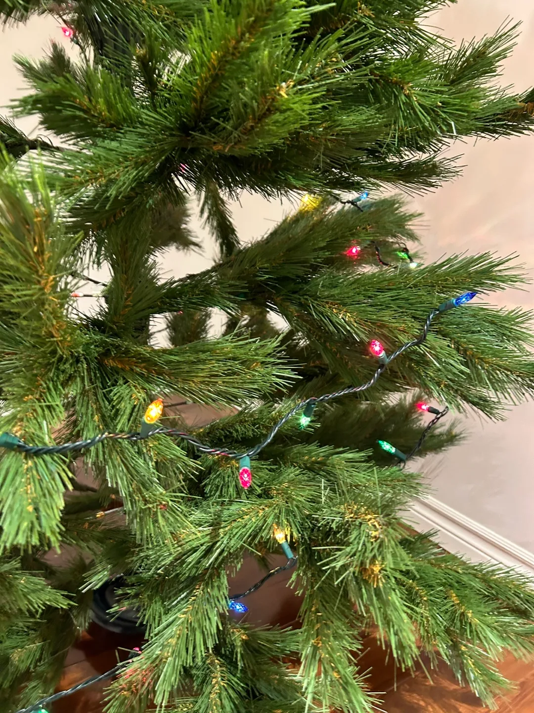 6.5 feet looks real Christmas Tree with Ornaments and Angel image indicator(5)