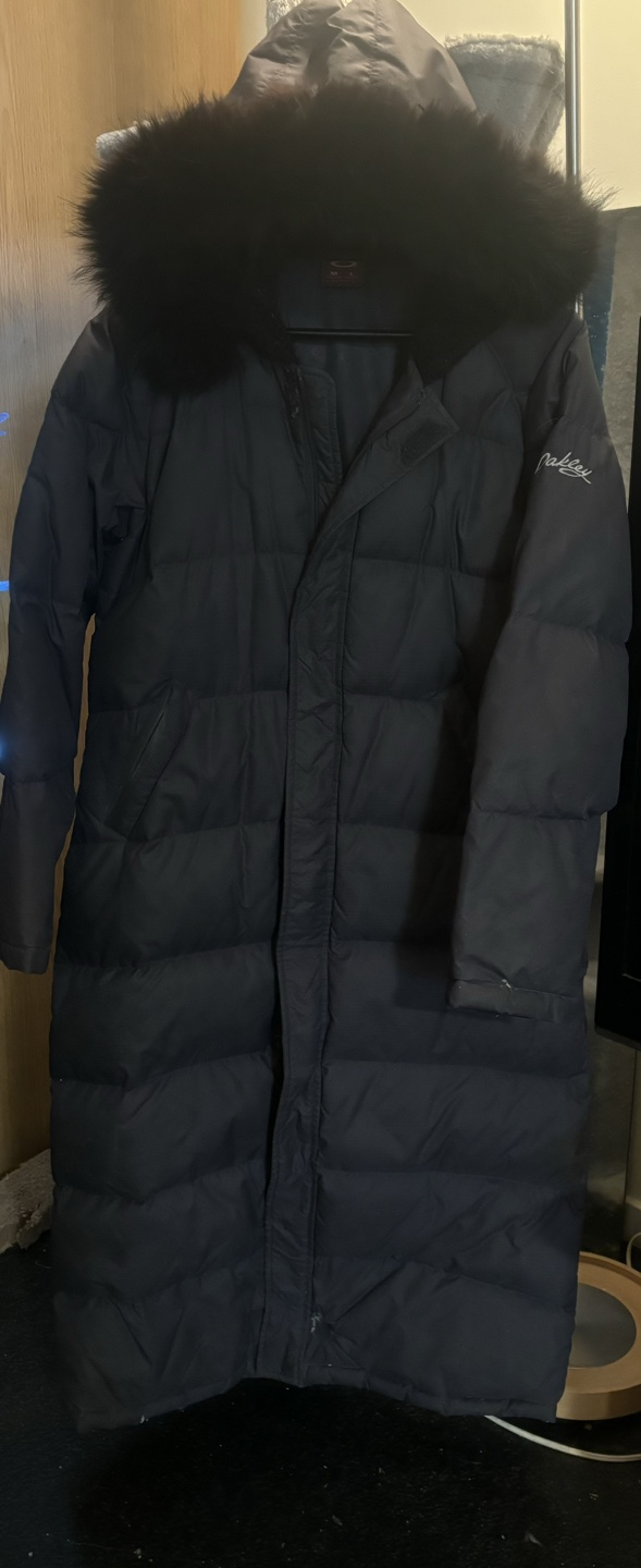 Black Down Jacket with Fur Hood - photo 3