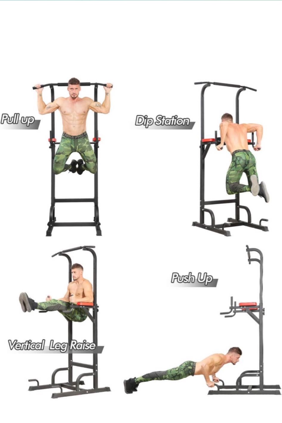 Pull-up Dip Station Home Workout Station - photo 2