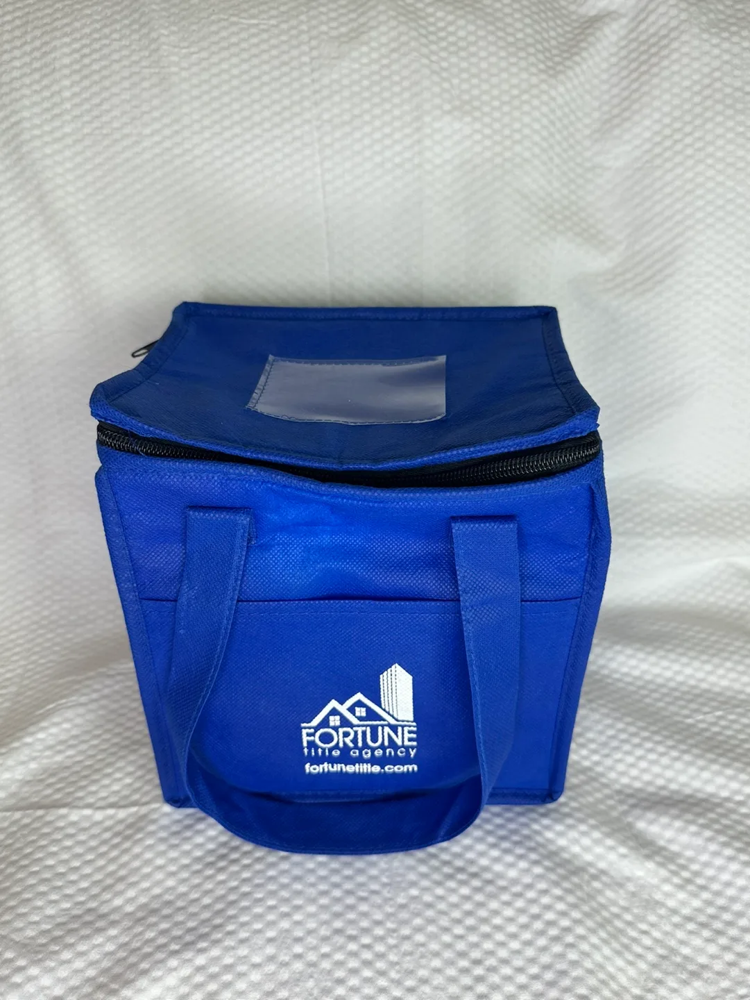 Blue Insulated Lunch Bag with Zipper #freecycle thumbnail