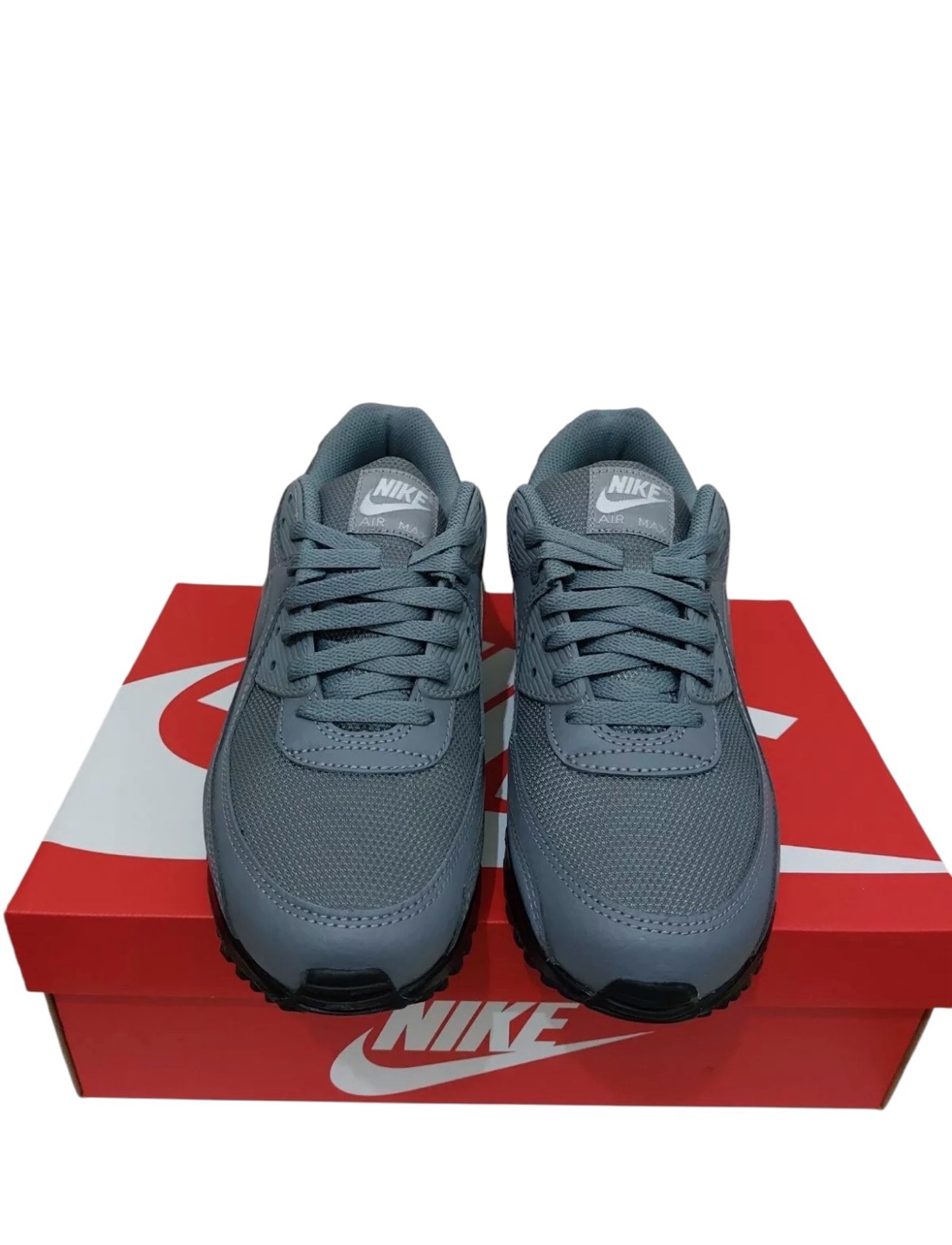 Men's Nike Air Max 90 Sneakers Cool Grey/Black Reflective SIZE 9