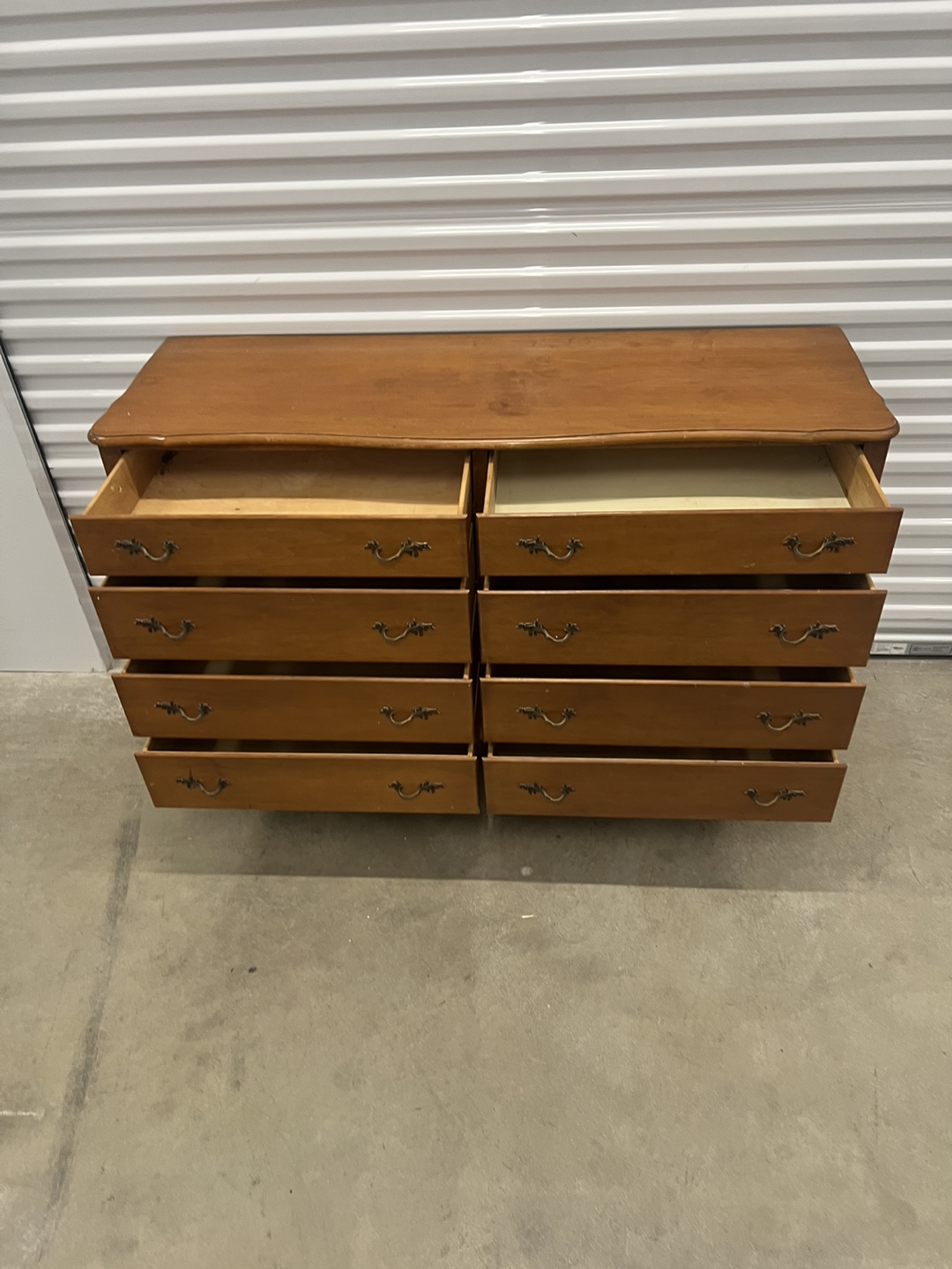 Vintage Wooden Dresser with 8 Drawers - photo 5