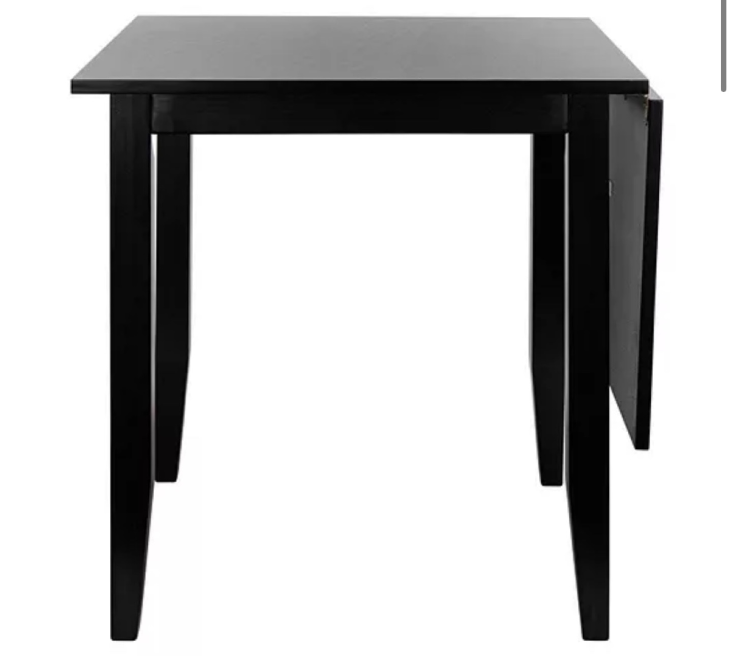 Black Wood Extendable Table