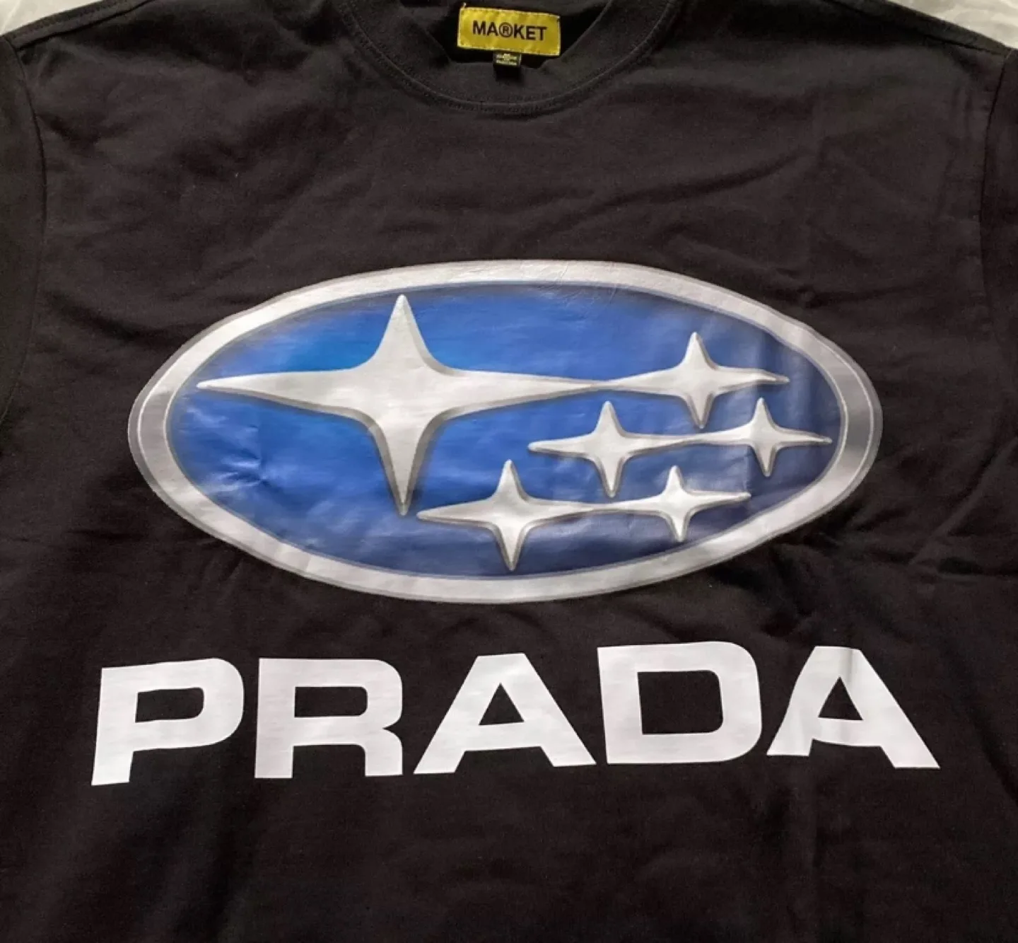 MARKET Unknown Saburu & Prada  T-shirt - VINTAGE BLACK Sz:M image indicator(4)