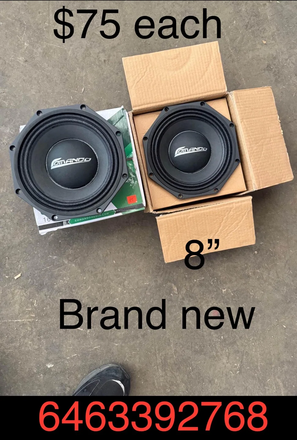 Comando 8'' Car Audio Speakers image indicator(4)